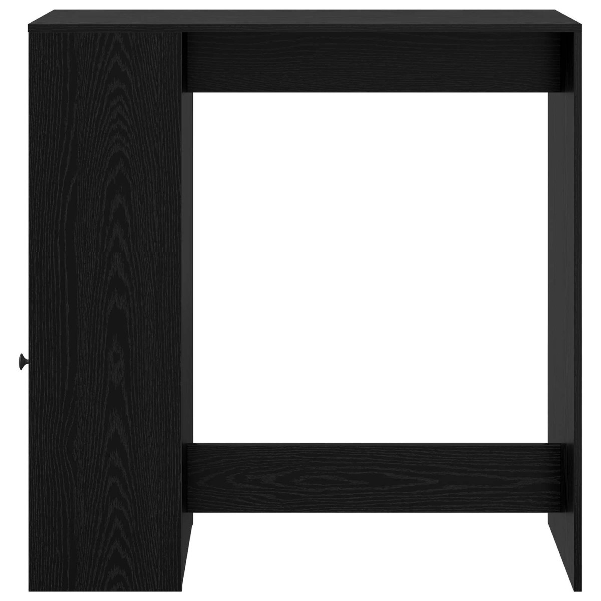 vidaXL Τραπέζι μπαρ 101 x 40 x 103,5 εκ Επεξεργασμένο Ξύλο Μαύρη Οξυά