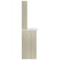vidaXL Γραφείο με Ράφια Λευκό/Sonoma Δρυς 110x45x157 εκ. Μοριοσανίδα
