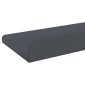 vidaXL Πλωτό ράφι Επιτοίχιο 2 τμχ. Ανθρακί 60 x 8,5 x 2,5 εκ Ατσάλι