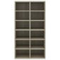 vidaXL Παπουτσοθήκη Sonoma Δρυς 54x34x100,5 εκ. από Επεξεργασμένο Ξύλο