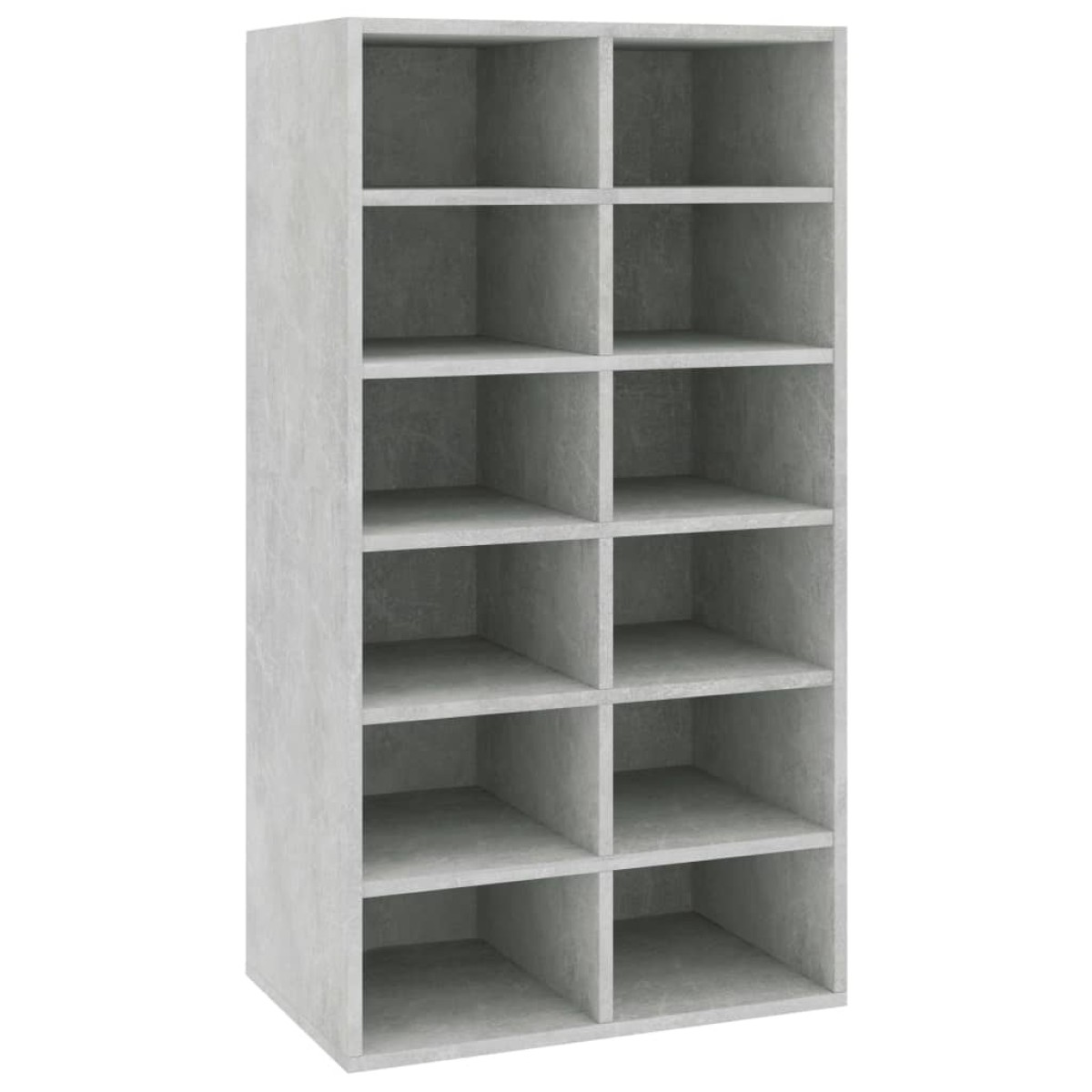 vidaXL Παπουτσοθήκη Γκρι Σκυρ Δρυς 54x34x100,5 εκ Επεξεργασμένο Ξύλο