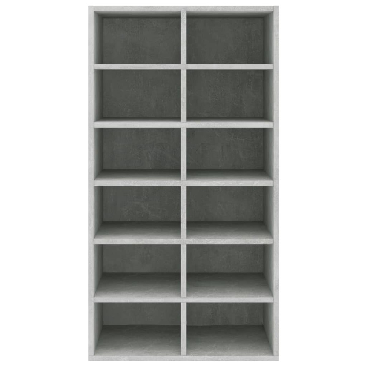 vidaXL Παπουτσοθήκη Γκρι Σκυρ Δρυς 54x34x100,5 εκ Επεξεργασμένο Ξύλο