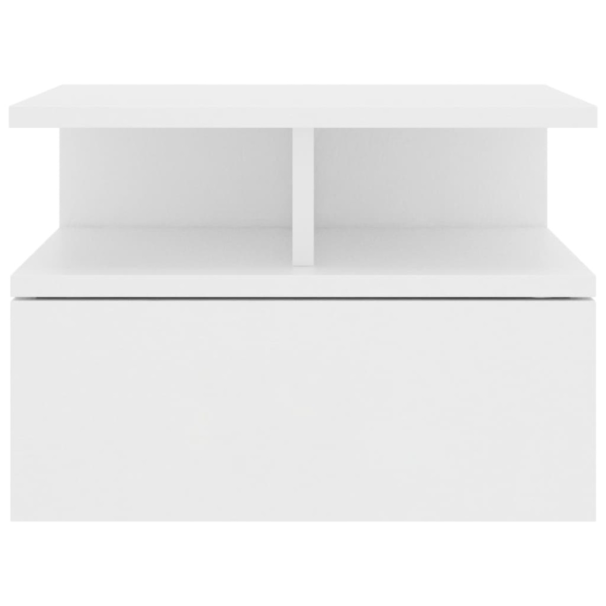 vidaXL Κομοδίνα Κρεμαστά 2 τεμ. Λευκά 40 x 31 x 27 εκ. από Μοριοσανίδα