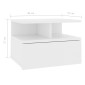vidaXL Κομοδίνα Κρεμαστά 2 τεμ. Λευκά 40 x 31 x 27 εκ. από Μοριοσανίδα