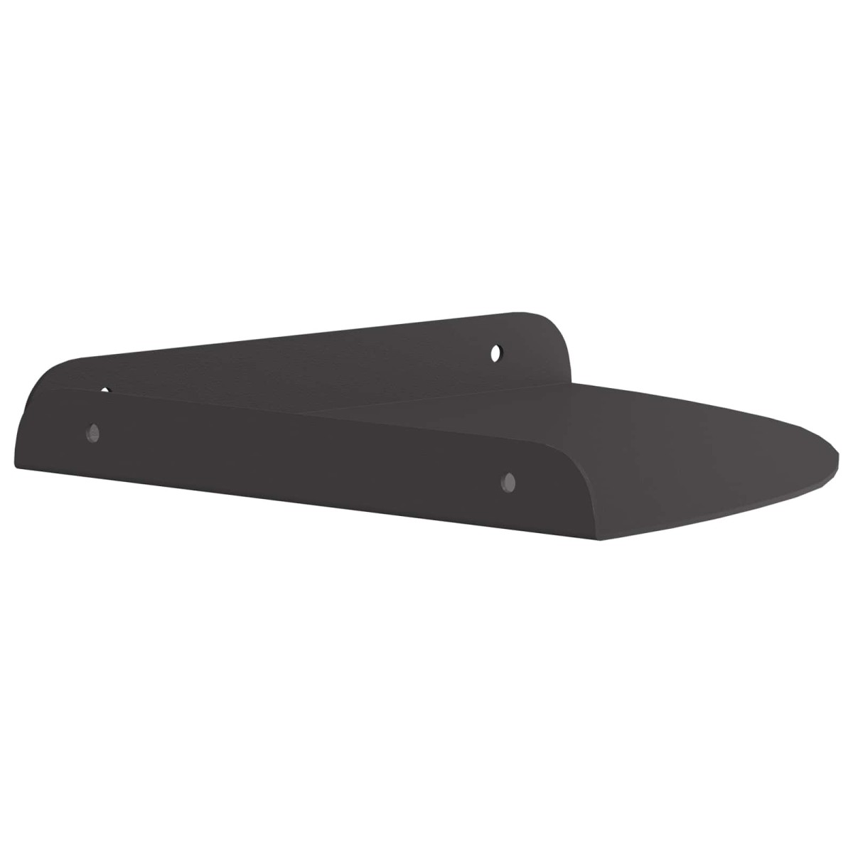 vidaXL Floating Ράφι Γωνίας Γωνιακή βάση 2 τμχ. Μαύρο 24 x 24 x 2 εκ