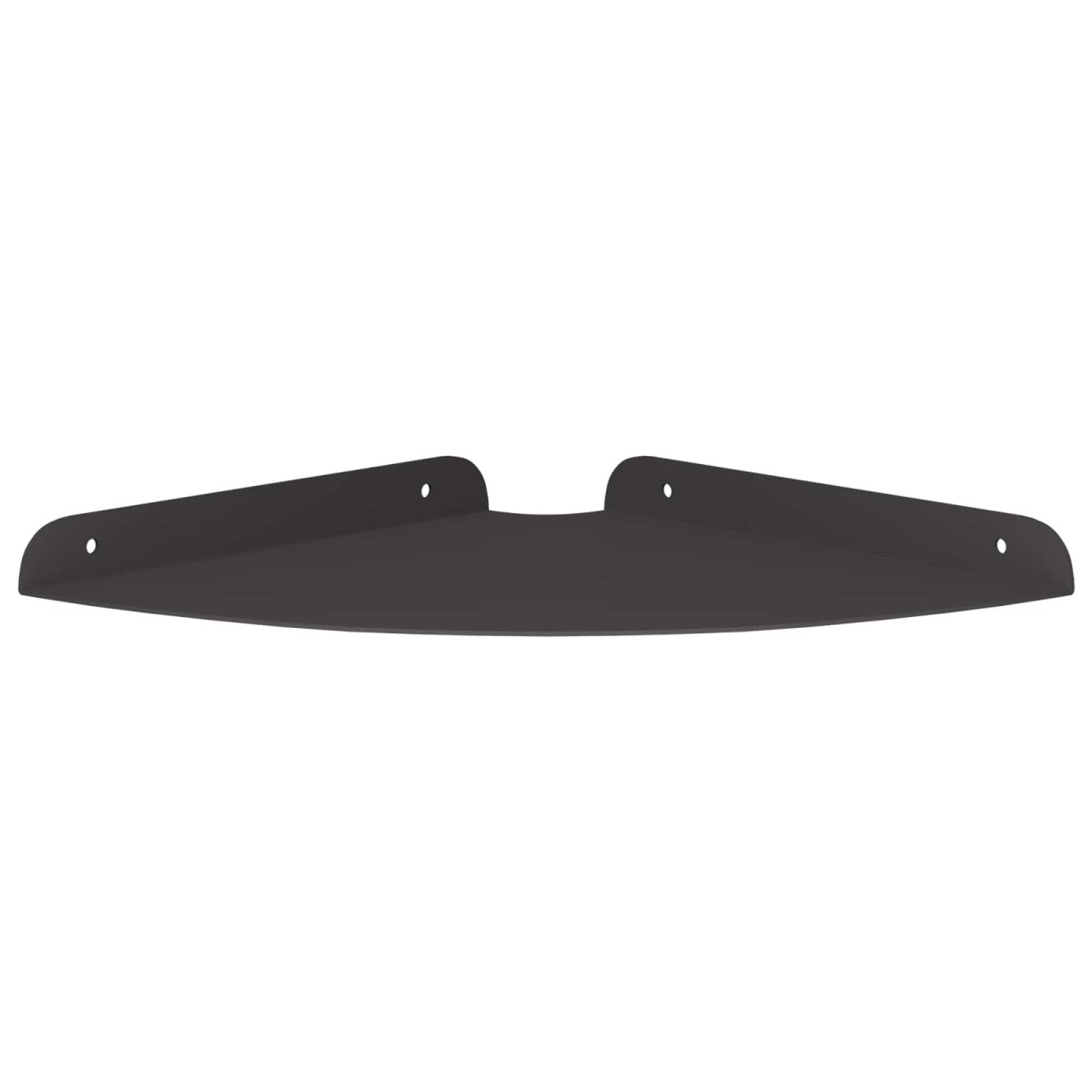vidaXL Floating Ράφι Γωνίας Γωνιακή βάση 4 τμχ. Μαύρο 24 x 24 x 2 εκ