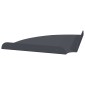 vidaXL Floating Ράφι Γωνίας Γωνιακή βάση 2 τμχ. Ανθρακί 24 x 24 x 2 εκ
