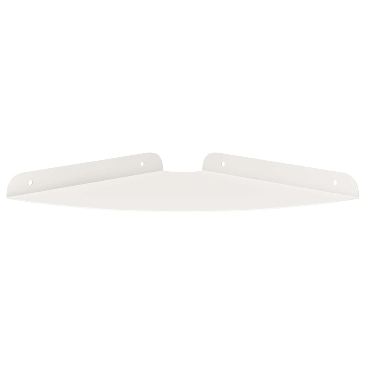 vidaXL Floating Ράφι Γωνίας Γωνιακή βάση 2 τμχ. Λευκός 24 x 24 x 2 εκ