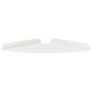 vidaXL Floating Ράφι Γωνίας Γωνιακή βάση 2 τμχ. Λευκός 24 x 24 x 2 εκ