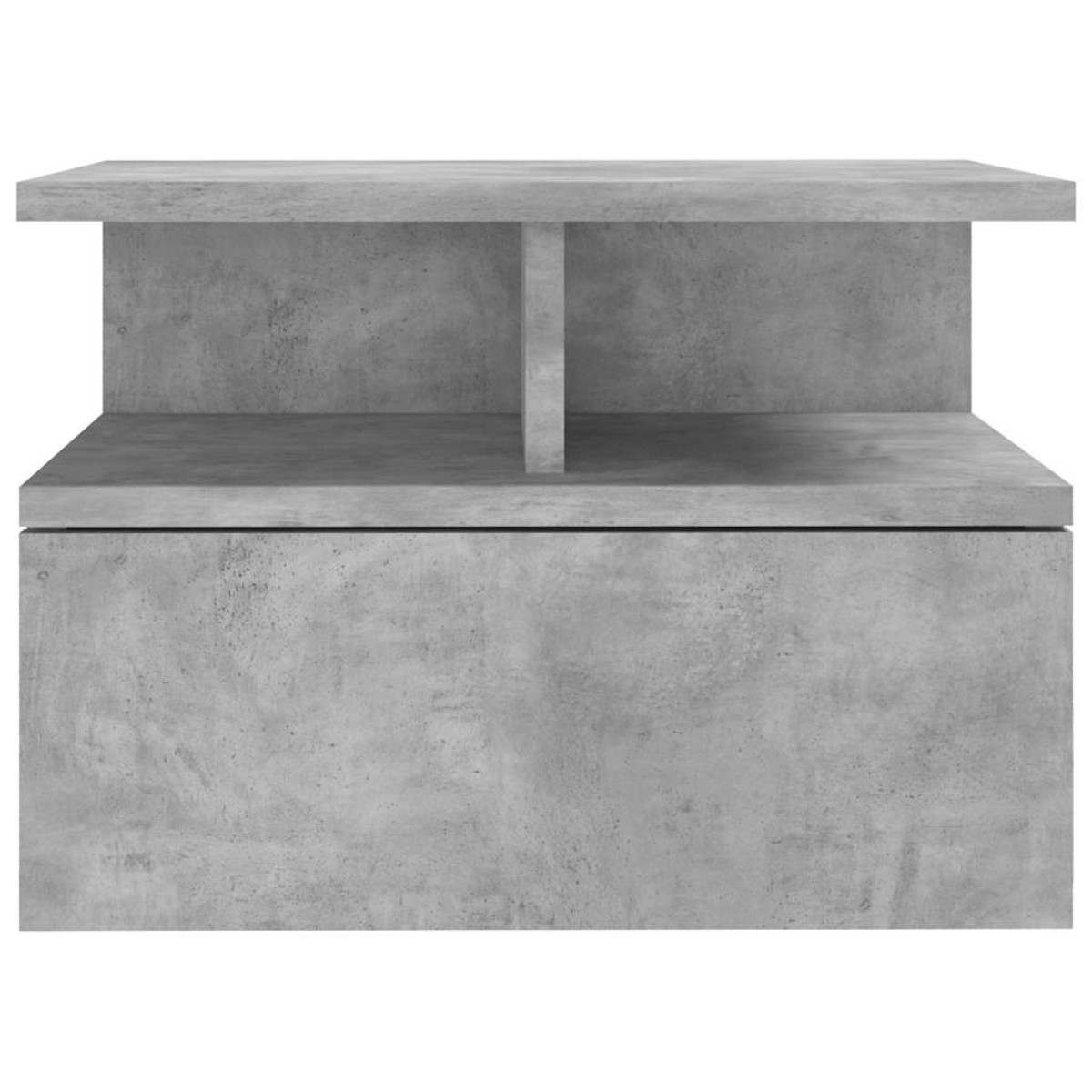 vidaXL Κομοδίνο Κρεμαστό Γκρι Σκυροδέματος 40x31x27 εκ. Μοριοσανίδα
