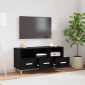 vidaXL Ντουλάπι TV 102 x 36 x 50 εκ Μαύρη Οξυά Επεξεργασμένο Ξύλο