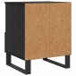 vidaXL Ντουλάπι κρεβατιού Μαύρη Οξυά 40 x 35 x 50 εκ.