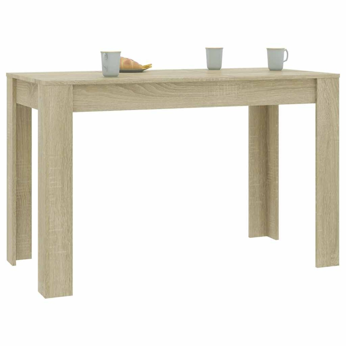 vidaXL Τραπεζαρία Sonoma Δρυς 120 x 60 x 76 εκ. από Μοριοσανίδα