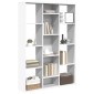 vidaXL Διαχωριστικό/Βιβλιοθήκη Λευκό 100x24x140 εκ. από Μοριοσανίδα