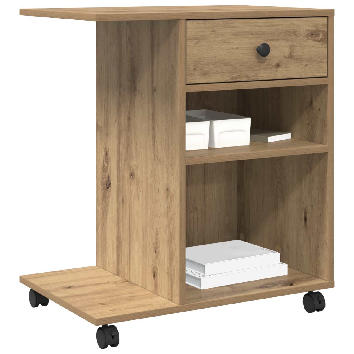 vidaXL Σταντ Εκτυπωτή Artisian Δρυς 60 x 40 x 68,5 εκ.
