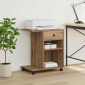 vidaXL Σταντ Εκτυπωτή Artisian Δρυς 60 x 40 x 68,5 εκ.