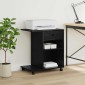 vidaXL Σταντ Εκτυπωτή Μαύρη Δρυς 60 x 40 x 68,5 εκ. Επεξεργασμένο Ξύλο