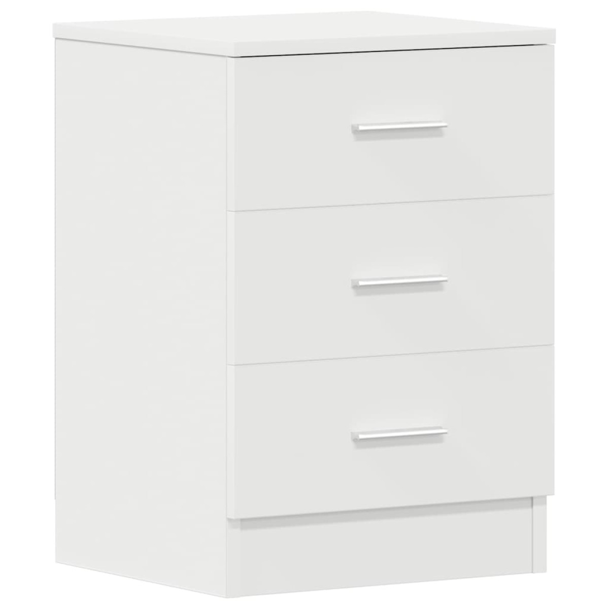 vidaXL Κομοδίνο Λευκό 38 x 35 x 56 εκ. από Μοριοσανίδα
