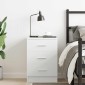 vidaXL Κομοδίνο Λευκό 38 x 35 x 56 εκ. από Μοριοσανίδα