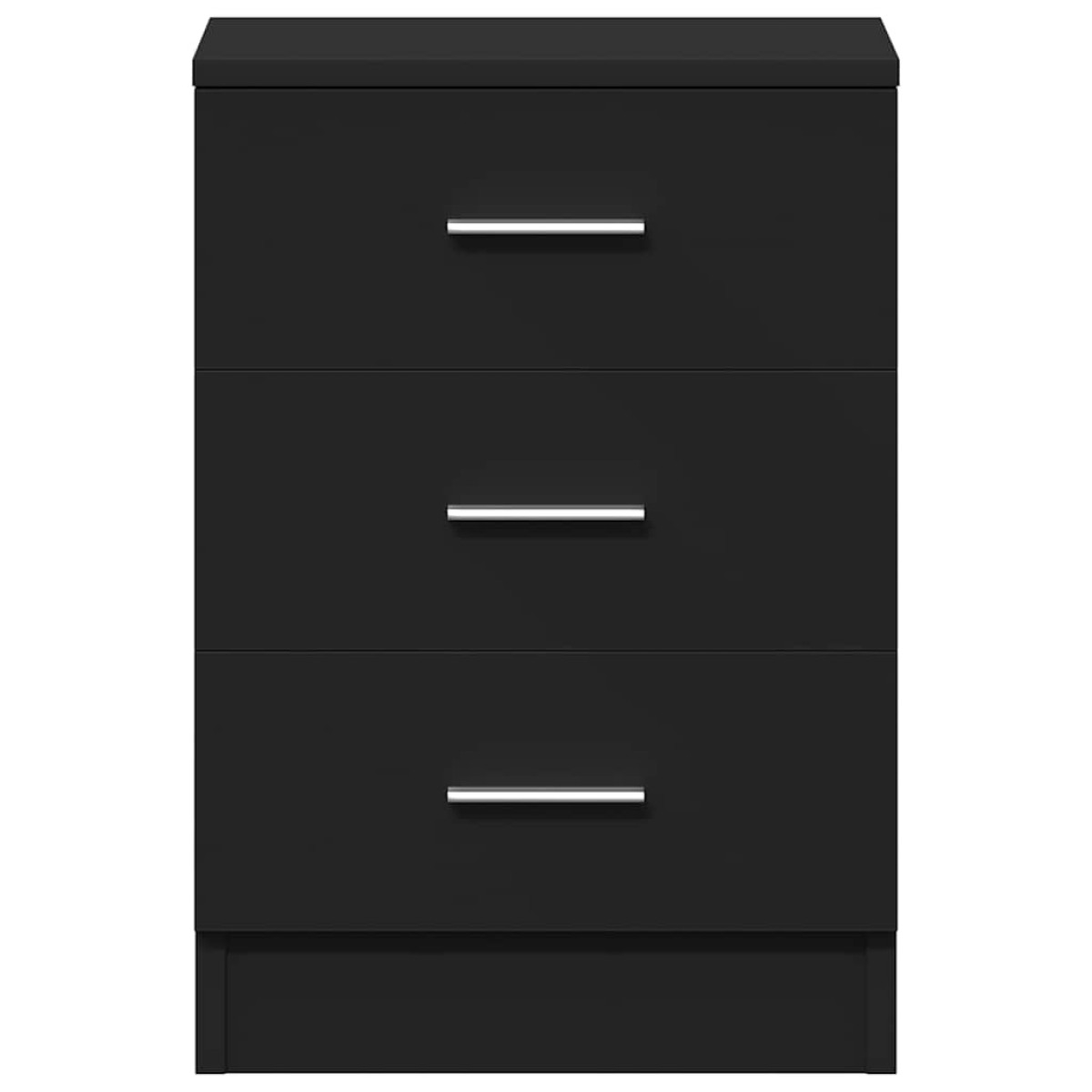 vidaXL Κομοδίνο Μαύρο 38 x 35 x 56 εκ. από Μοριοσανίδα