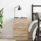 vidaXL Κομοδίνο Χρώμα Sonoma Δρυς 38 x 35 x 56 εκ. από Μοριοσανίδα