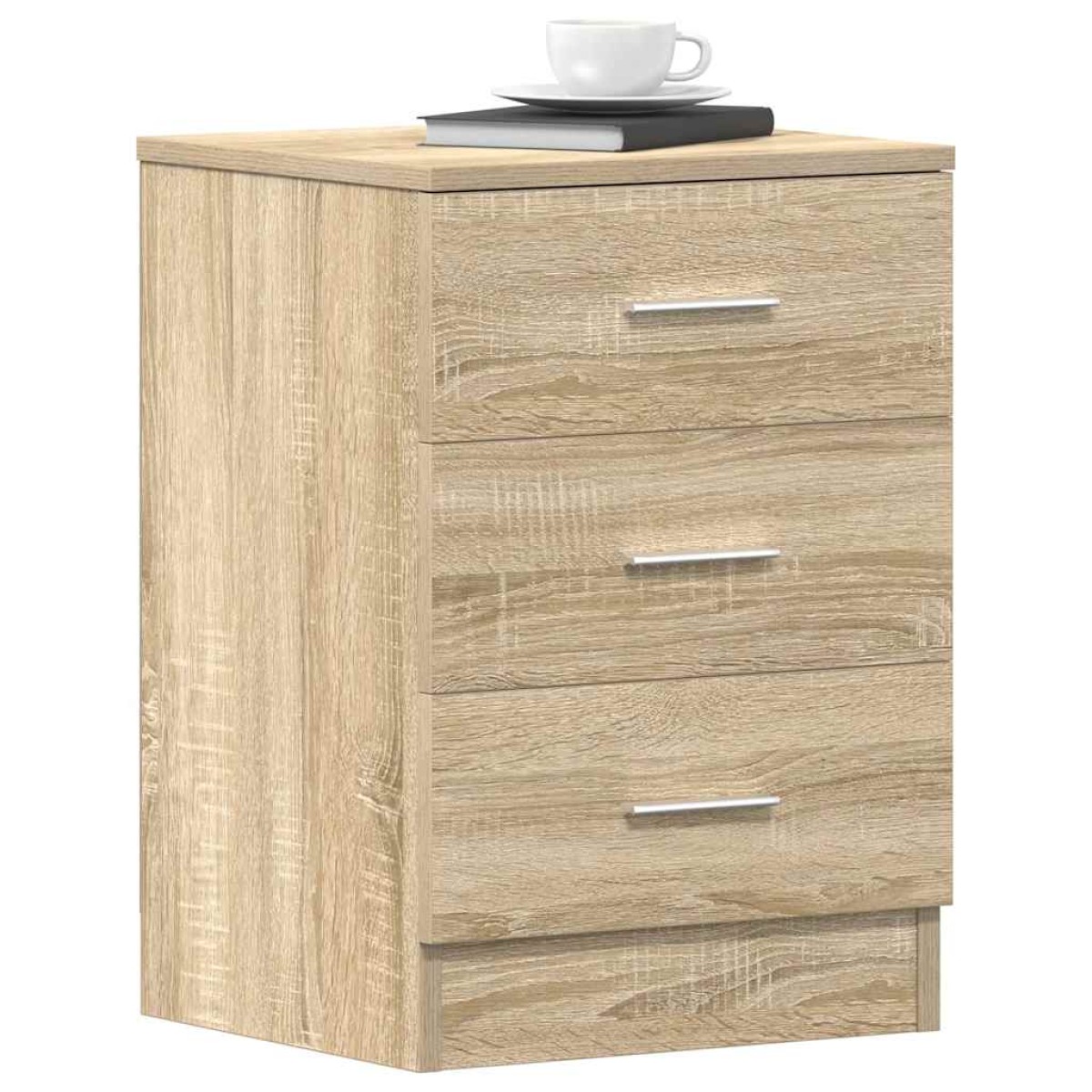 vidaXL Κομοδίνο Χρώμα Sonoma Δρυς 38 x 35 x 56 εκ. από Μοριοσανίδα