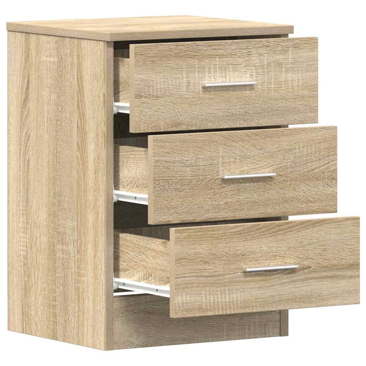 vidaXL Κομοδίνο Χρώμα Sonoma Δρυς 38 x 35 x 56 εκ. από Μοριοσανίδα