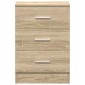 vidaXL Κομοδίνο Χρώμα Sonoma Δρυς 38 x 35 x 56 εκ. από Μοριοσανίδα