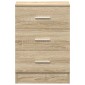 vidaXL Κομοδίνα 2 τεμ. Χρώμα Sonoma Δρυς 38x35x56 εκ. από Μοριοσανίδα