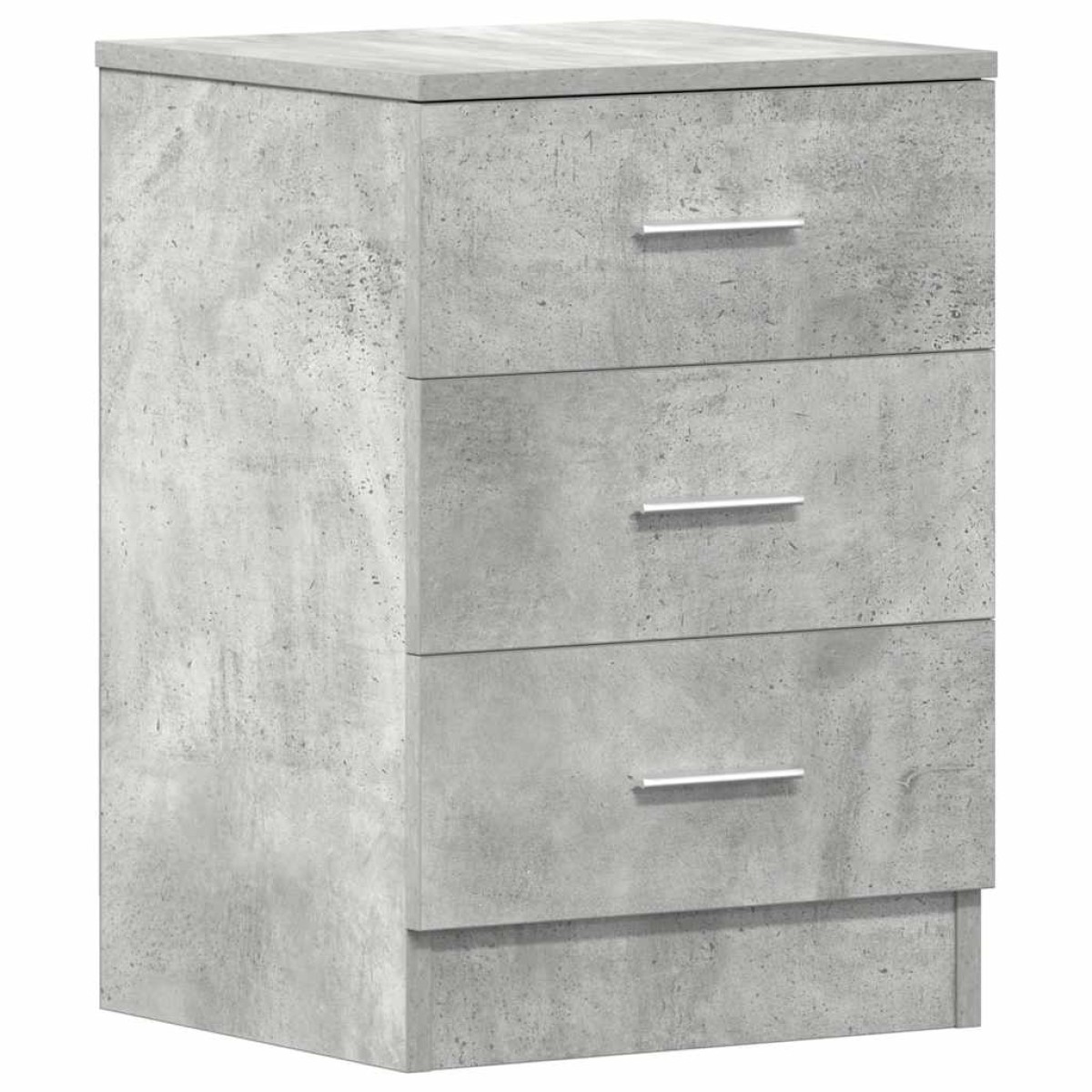 vidaXL Κομοδίνα 2 τεμ. Γκρι Σκυροδέματος 38x35x56 εκ. από Μοριοσανίδα