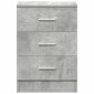 vidaXL Κομοδίνα 2 τεμ. Γκρι Σκυροδέματος 38x35x56 εκ. από Μοριοσανίδα