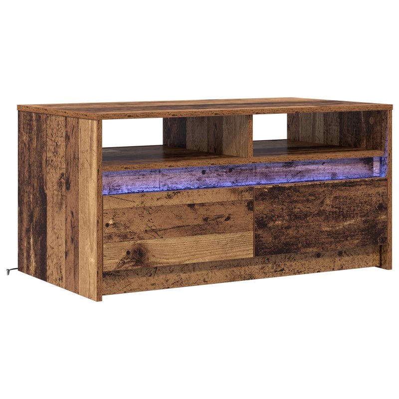 vidaXL Τραπεζάκι σαλονιού Παλιό ξύλο 90 x 50 x 45 cm