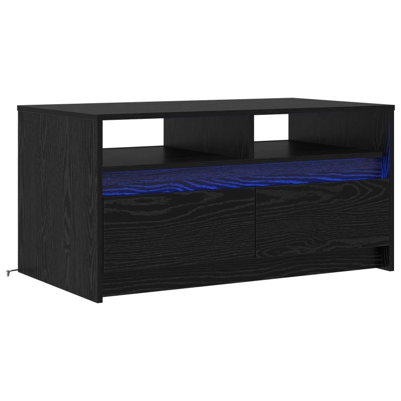 vidaXL Τραπεζάκι σαλονιού Μαύρη Οξυά 90 x 50 x 45 cm