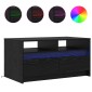 vidaXL Τραπεζάκι σαλονιού Μαύρη Οξυά 90 x 50 x 45 cm