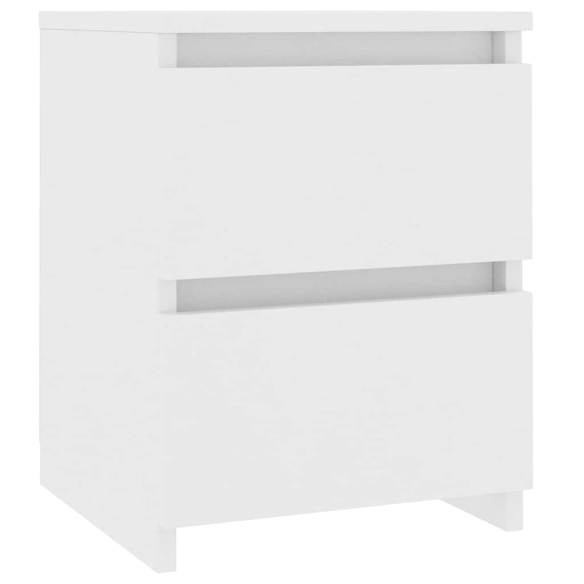 vidaXL Κομοδίνα 2 τεμ. Λευκά 30 x 30 x 40 εκ. από Μοριοσανίδα