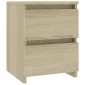 vidaXL Κομοδίνο Χρώμα Sonoma Δρυς 30 x 30 x 40 εκ. από Μοριοσανίδα