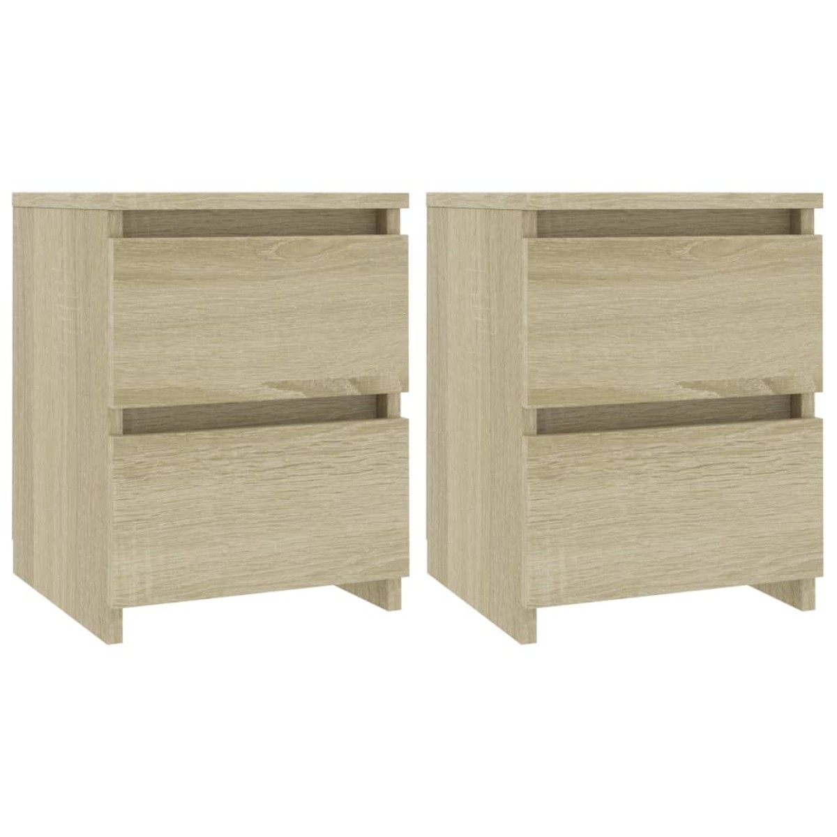 vidaXL Κομοδίνα 2 τεμ. Sonoma Δρυς 30 x 30 x 40 εκ. από Μοριοσανίδα