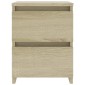 vidaXL Κομοδίνα 2 τεμ. Sonoma Δρυς 30 x 30 x 40 εκ. από Μοριοσανίδα