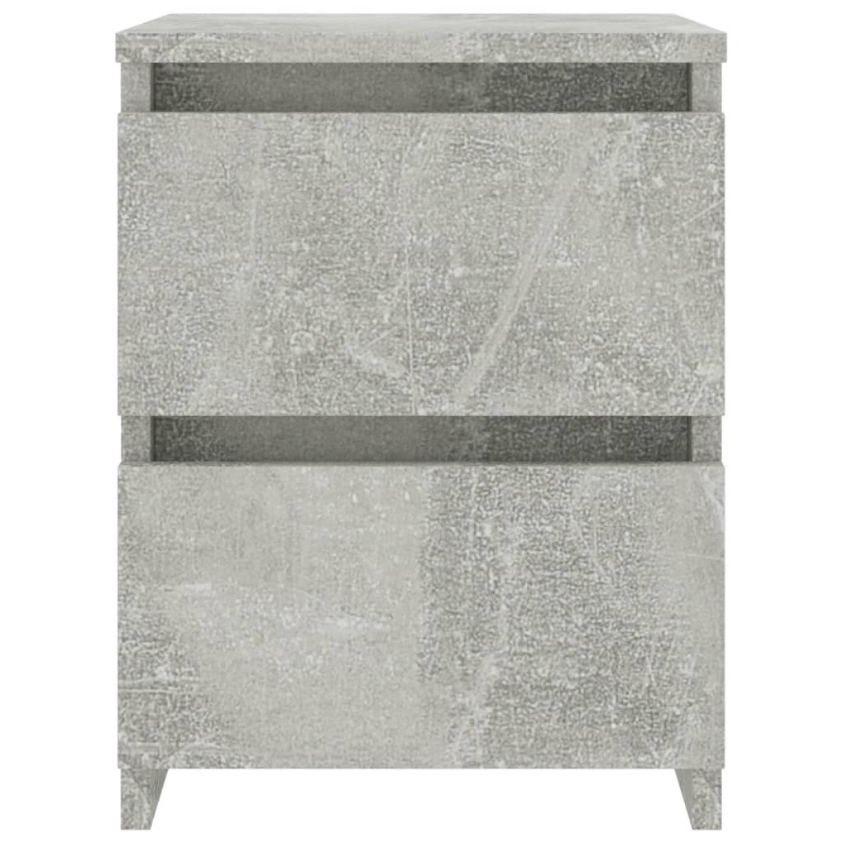 vidaXL Κομοδίνα 2 τεμ. Γκρι Σκυροδέματος 30x30x40 εκ. από Μοριοσανίδα