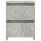 vidaXL Κομοδίνα 2 τεμ. Γκρι Σκυροδέματος 30x30x40 εκ. από Μοριοσανίδα