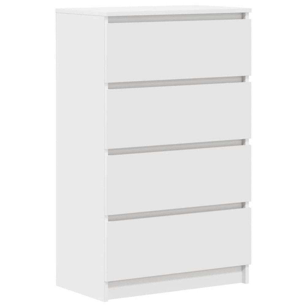 vidaXL Συρταριέρα Λευκή 60 x 35 x 98,5 εκ. από Επεξεργασμένο Ξύλο