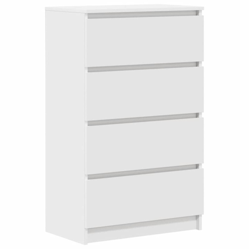 vidaXL Συρταριέρα Λευκή 60 x 35 x 98,5 εκ. από Επεξεργασμένο Ξύλο