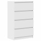 vidaXL Συρταριέρα Λευκή 60 x 35 x 98,5 εκ. από Επεξεργασμένο Ξύλο