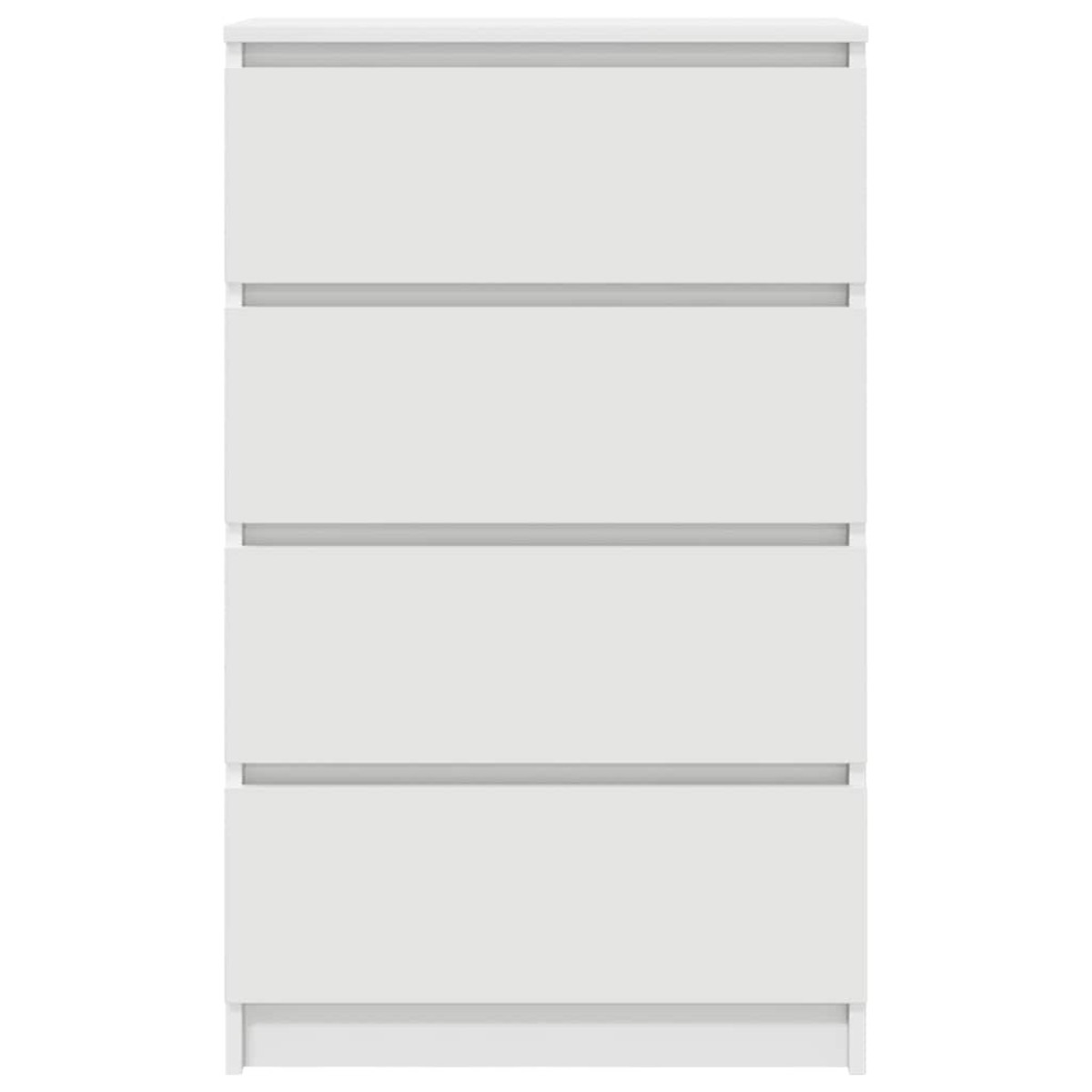 vidaXL Συρταριέρα Λευκή 60 x 35 x 98,5 εκ. από Επεξεργασμένο Ξύλο