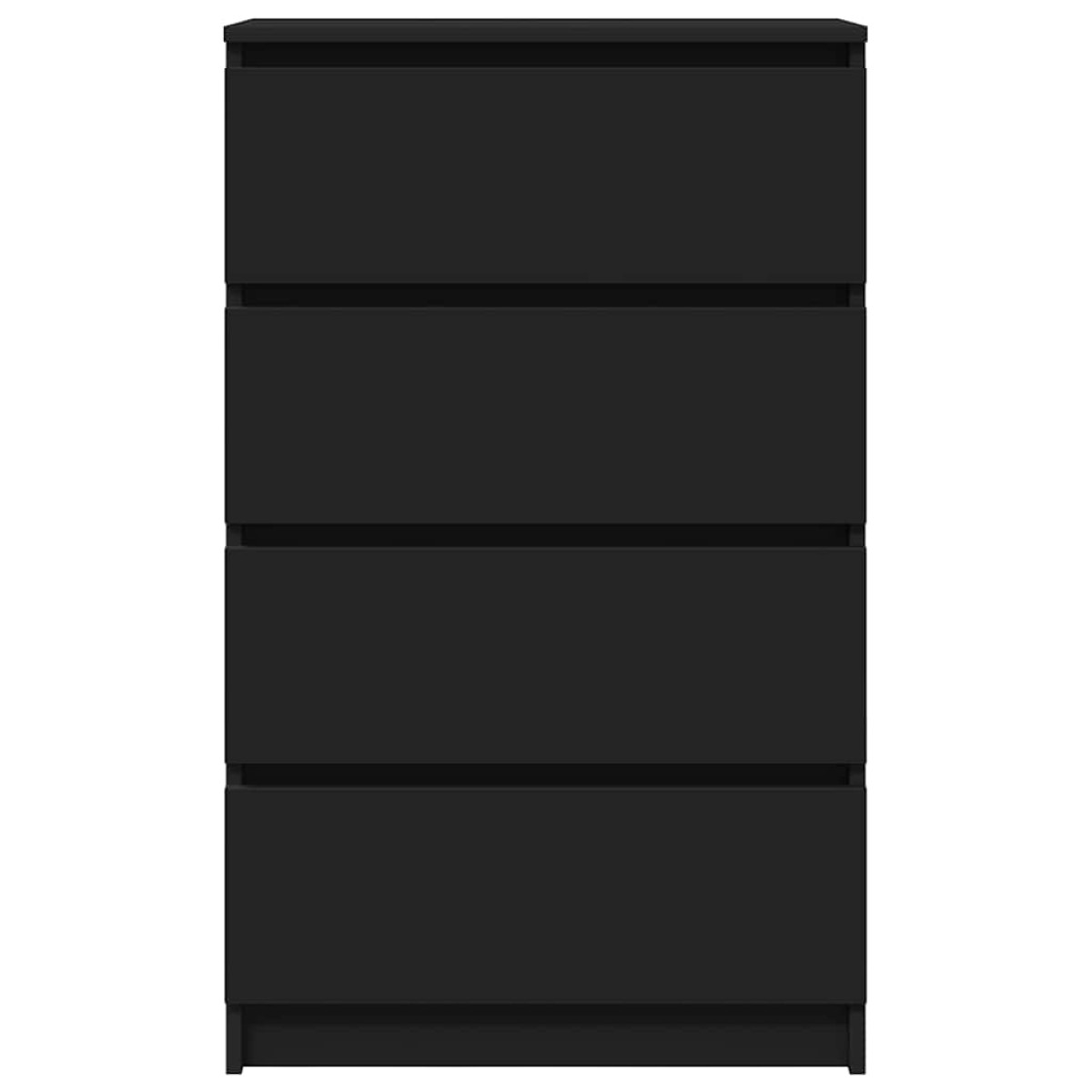 vidaXL Συρταριέρα Μαύρη 60 x 35 x 98,5 εκ. από Επεξεργασμένο Ξύλο
