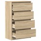 vidaXL Συρταριέρα Sonoma Δρυς 60 x 35 x 98,5 εκ. Επεξεργασμένο Ξύλο