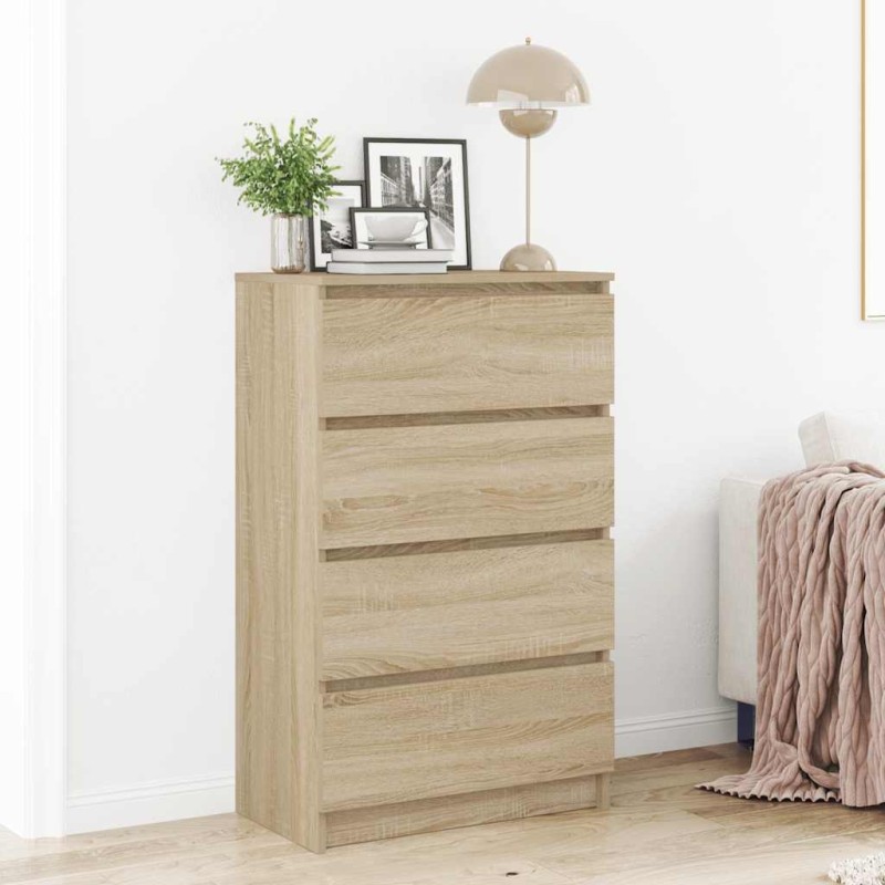 vidaXL Συρταριέρα Sonoma Δρυς 60 x 35 x 98,5 εκ. Επεξεργασμένο Ξύλο