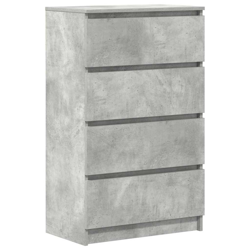 vidaXL Συρταριέρα Γκρι Σκυροδέματος 60x35x98,5 εκ. Επεξεργασμένο Ξύλο