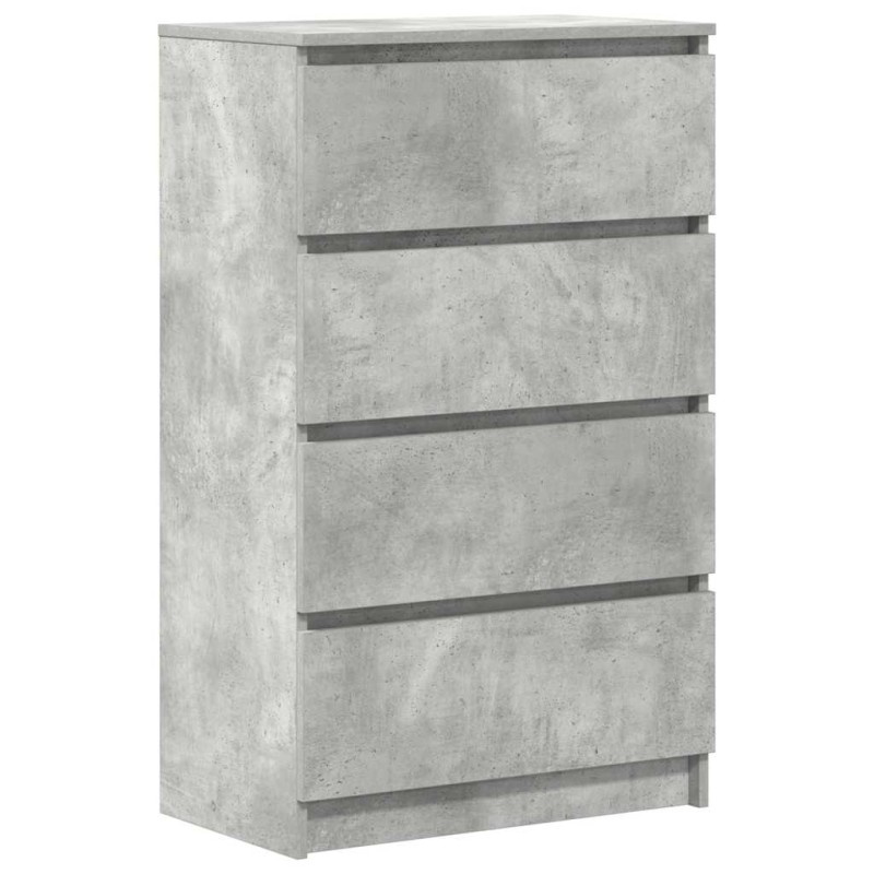 vidaXL Συρταριέρα Γκρι Σκυροδέματος 60x35x98,5 εκ. Επεξεργασμένο Ξύλο