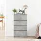 vidaXL Συρταριέρα Γκρι Σκυροδέματος 60x35x98,5 εκ. Επεξεργασμένο Ξύλο